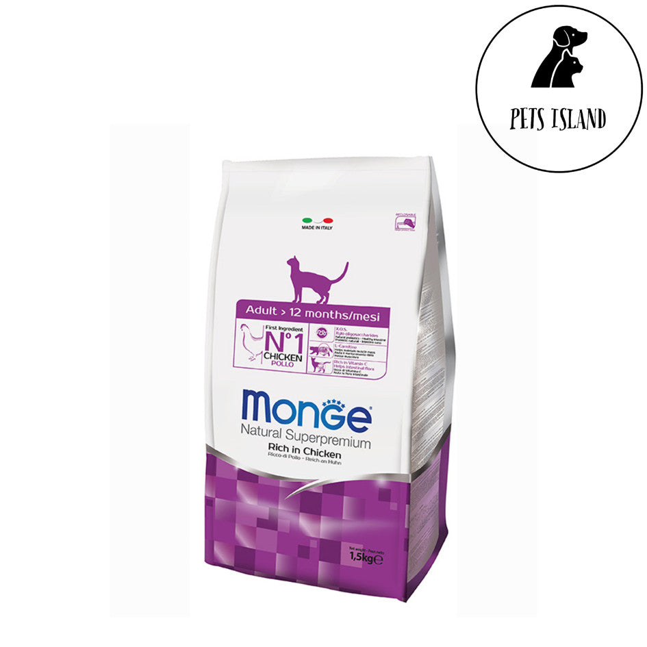 Monge Natural Superpremium Cat Dry Food 1.5kg