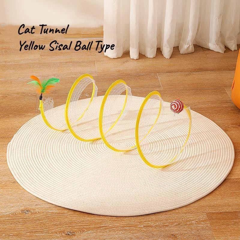 [SG STOCKS] Foldable Cat Tunnel Toy Cat Self Playing Toy Cat Foldable Tunnel Kitten Toys