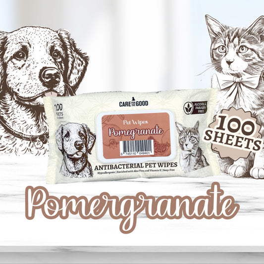 3 FOR $11.90: Care For The Good Antibacterial Pet Wipes 100pc Suitable for Cats, Dogs & Small Animal