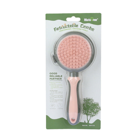 Pet Double Sided Grooming Brush Massaging Comb Slicker for Cats and Dogs Grooming Essential