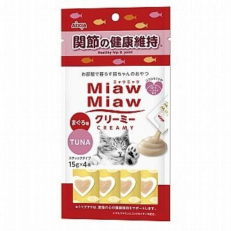 $3 EACH MIX & MATCH (6+ QTY): Aixia Miaw Miaw Creamy Cat Treats - 15g x 4 sachets