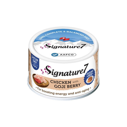 FREE CFTG PET WIPES: Signature7 Superfoods Pate Complete and Balanced Wet Food for Cats in All Life Stages 80g