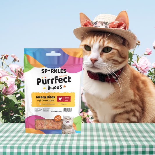 Sparkles Purrfectlicious Cat Treats Crunchy & Creamy, Meaty Bites, Freeze Dried (12 flavours)