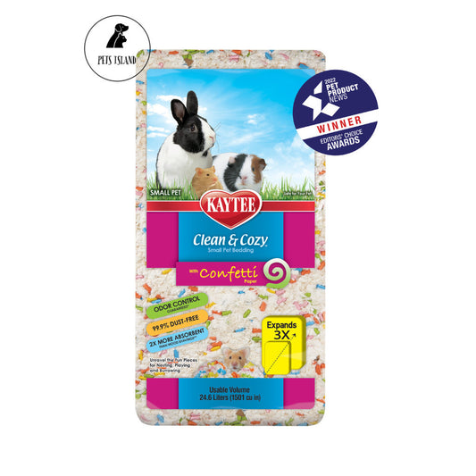 Kaytee Clean & Cozy Bedding for Small Pets 24.6L - Hamsters, Rabbits & Guinea Pig