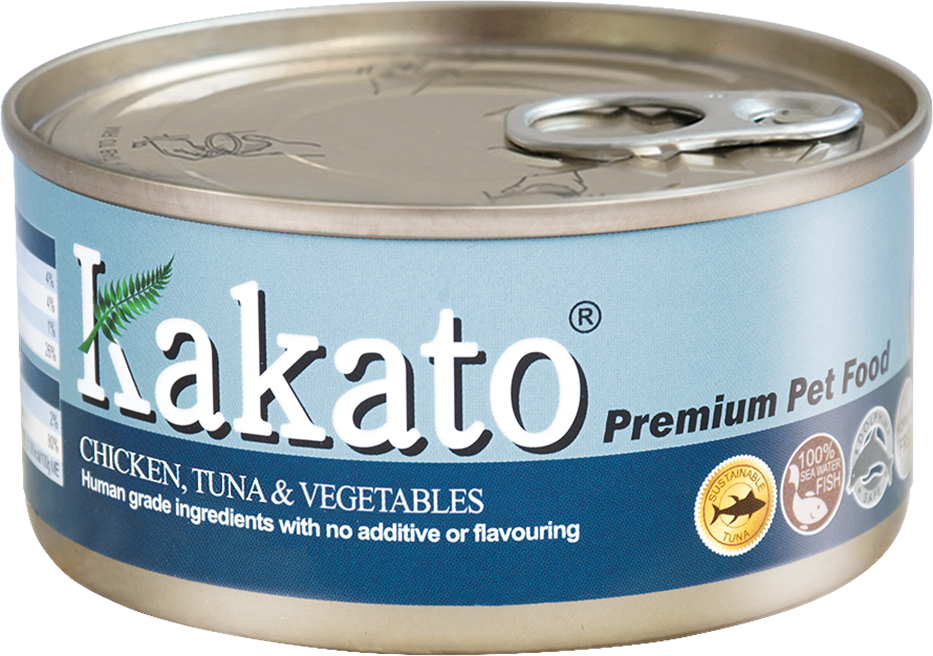 Kakato Chicken, Tuna & Vegetables Canned Cat & Dog Food 170g