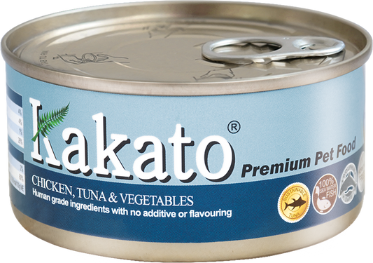 Kakato Chicken, Tuna & Vegetables Canned Cat & Dog Food 170g