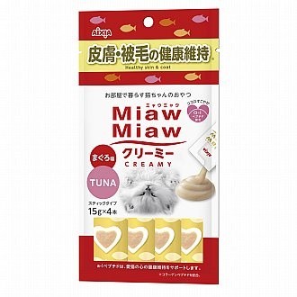 $3 EACH MIX & MATCH (6+ QTY): Aixia Miaw Miaw Creamy Cat Treats - 15g x 4 sachets