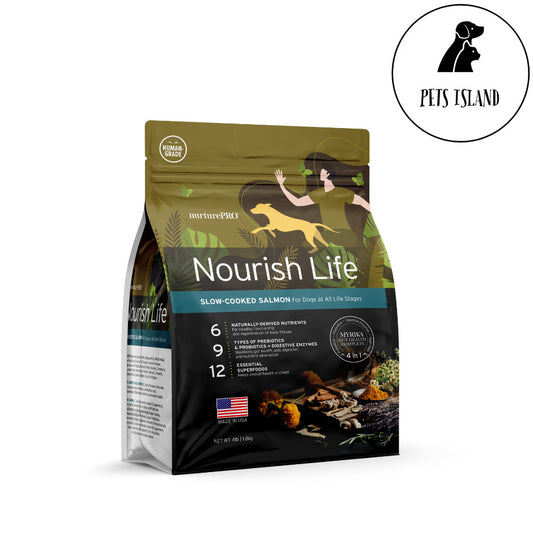 NurturePRO Nourish Life Dry Dog Food | Kibbles, Complete Diet, Puppy Adult Salmon Lamb Chicken