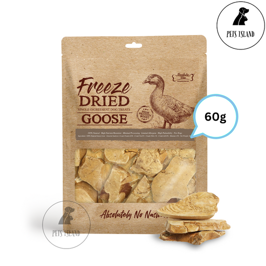 Absolute Bites Goose Single Ingredient Freeze Dried Raw Treats for Dogs 60g