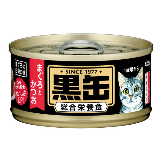 Aixia Kuro-Can Mini Skipjack and Tuna Canned Cat Food 80g