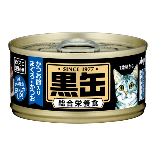 Aixia Kuro-Can Mini Tuna with Dried Skipjack Canned Cat Food 80g