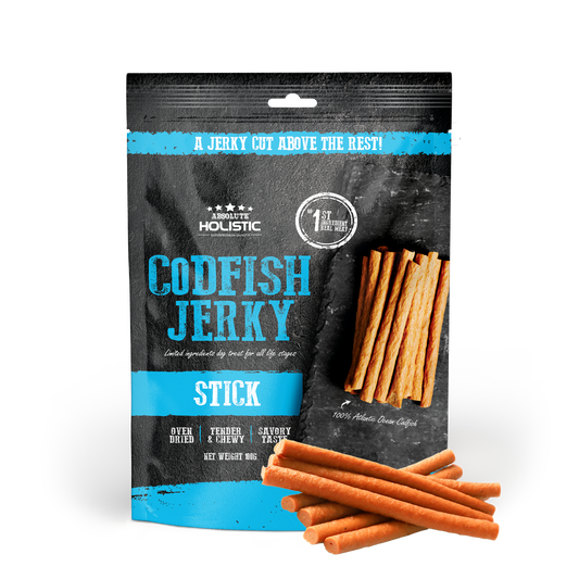 Absolute Holistic Cod Fish Stick Dumbbell Dog Treats 100g