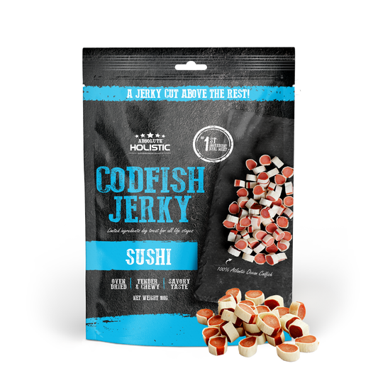 Absolute Holistic Cod Fish Sushi Dumbbell Dog Treats 100g