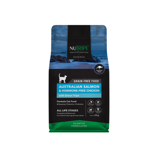 Nutripe Essence Australian Salmon & Hormone-Free Chicken with Green Tripe Cat 6kg