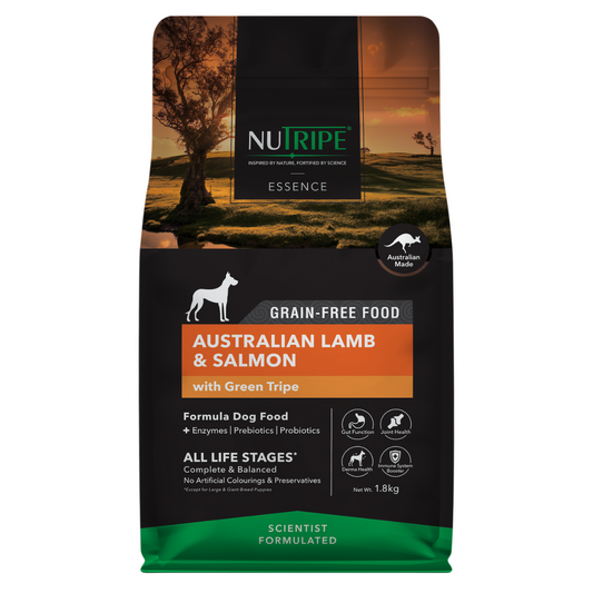 Nutripe Essence Australian Lamb & Salmon with Green Tripe Dog 1.8kg