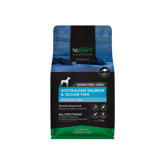 Nutripe Essence Australian Salmon & Ocean Fish with Green Tripe Dog 12kg