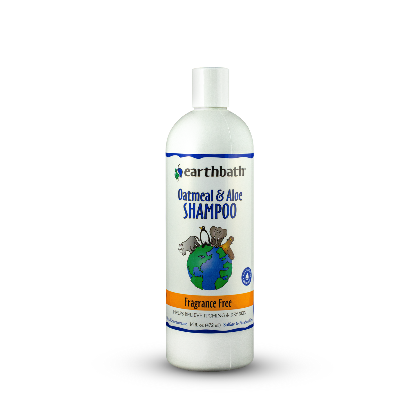 EarthBath Oatmeal & Aloe Fragrance Free Shampoo 16oz