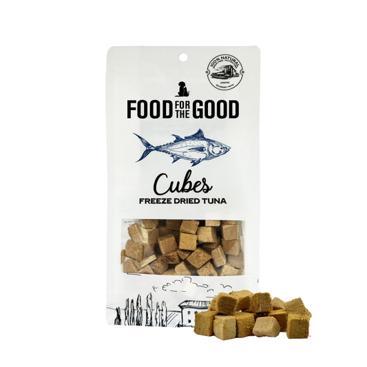 Food For The Good Tuna Cubes Freeze Dried Treats For Cats & Dogs 70g