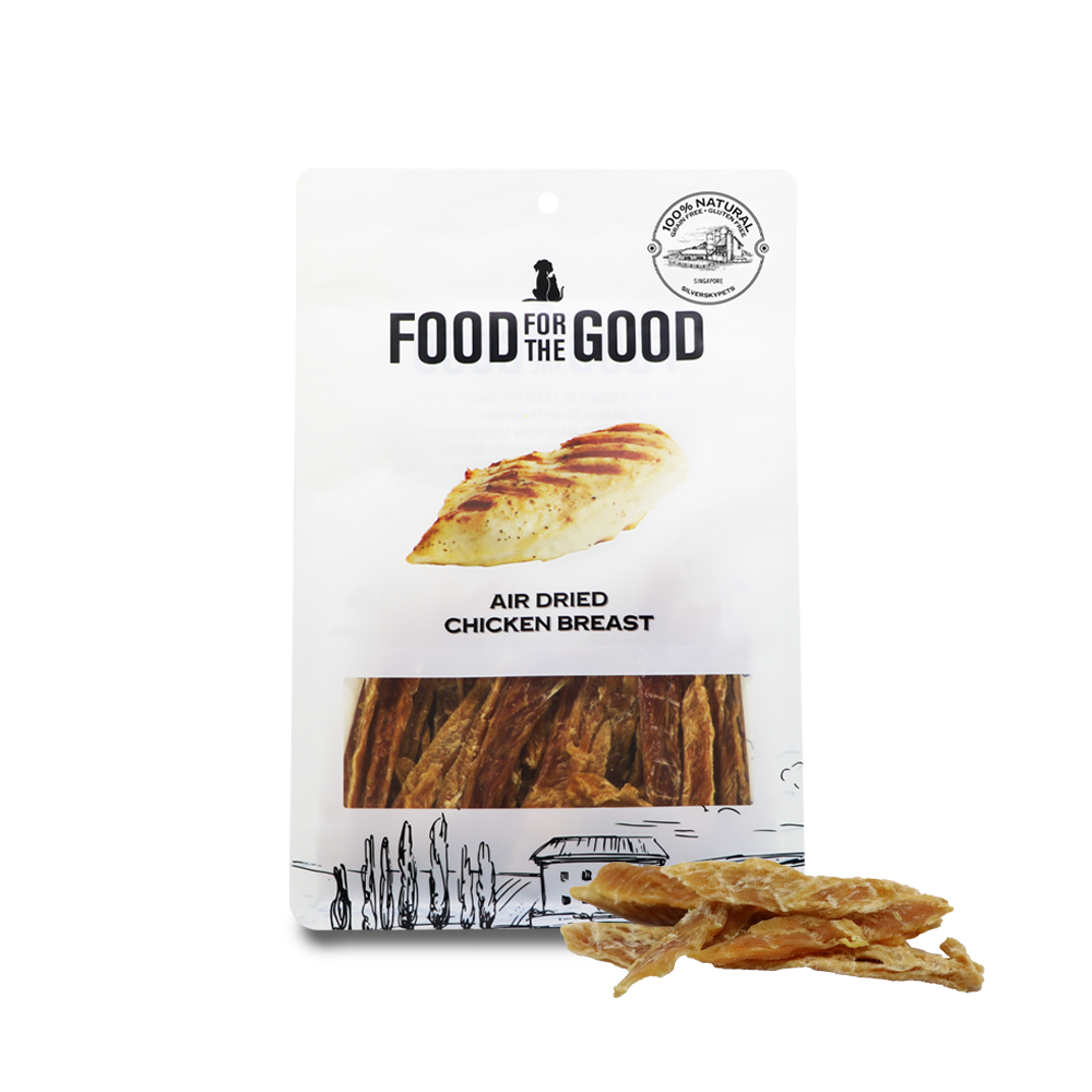 Food For The Good Chicken Breast Air Dried Treats For Cats & Dogs 300g