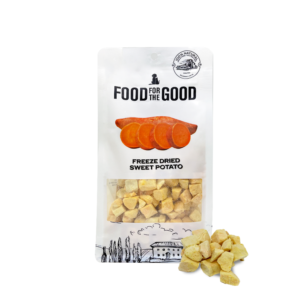 Food For The Good Orange Sweet Potato Freeze Dried Treats For Cats & Dogs 100g