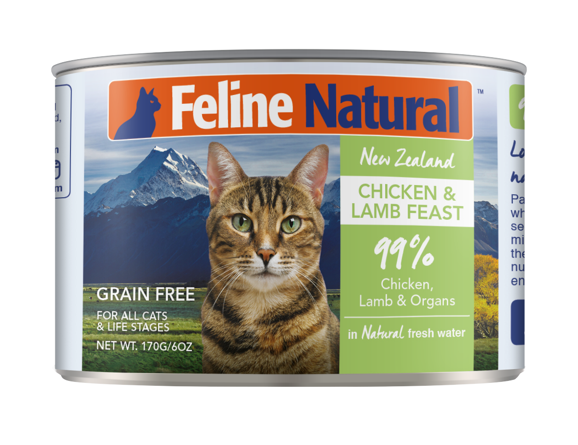 Feline Natural Chicken & Lamb Feast Canned Cat Food 170g