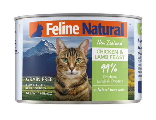 Feline Natural Chicken & Lamb Feast Canned Cat Food 170g