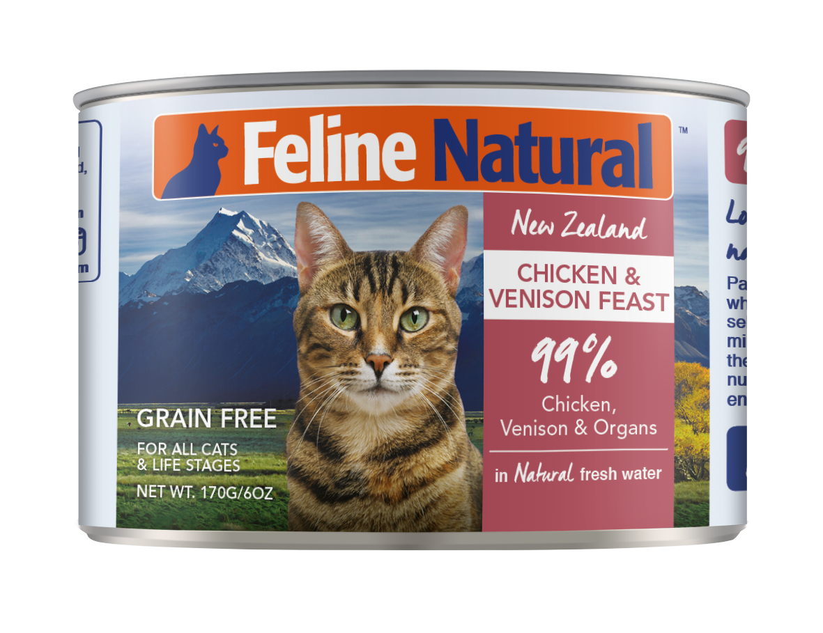 Feline Natural Chicken & Venison Canned Cat Food 170g