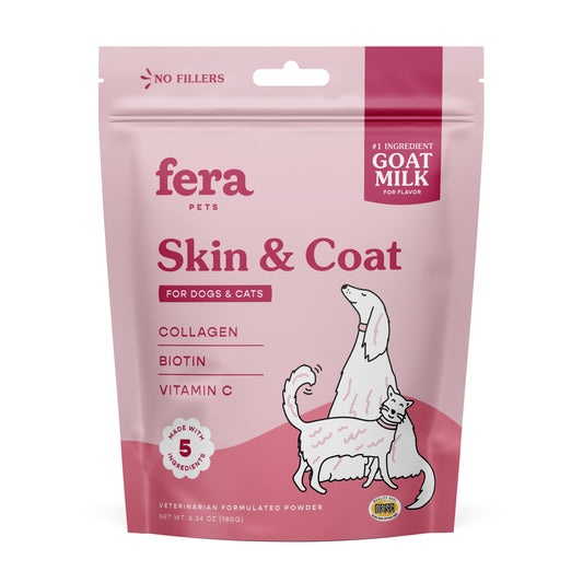 Fera Pet Skin & Coat Goat Milk Topper For Cats & Dogs 180g