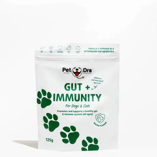 Pet Drs Gut + Immunity Supplement for Dogs & Cats 125g