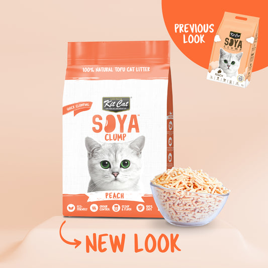 Kit Cat Soya Clump Peach Cat Litter 7L