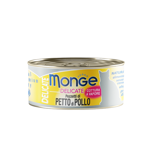 Monge Delicate Chicken Canned Cat Food 80g