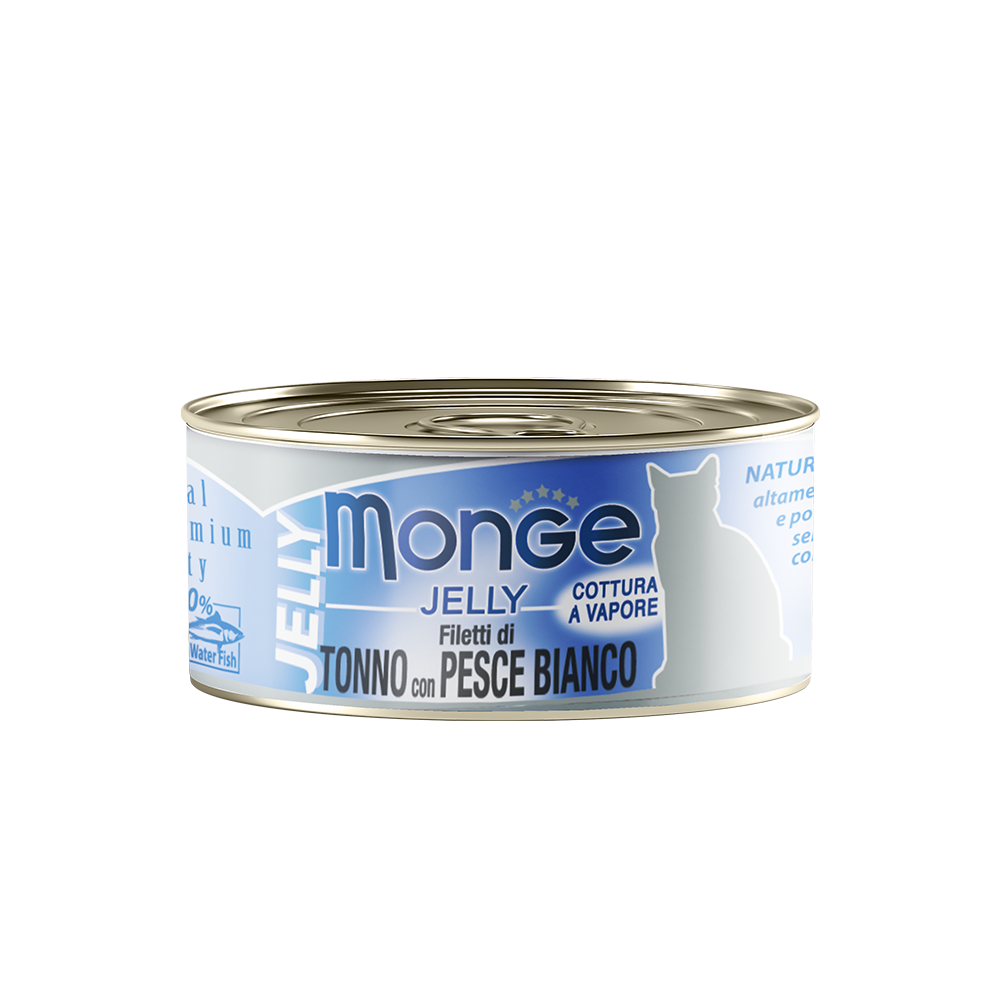 Monge Yellowfin Tuna with Sea Bream in Jelly Canned Cat Food 80g