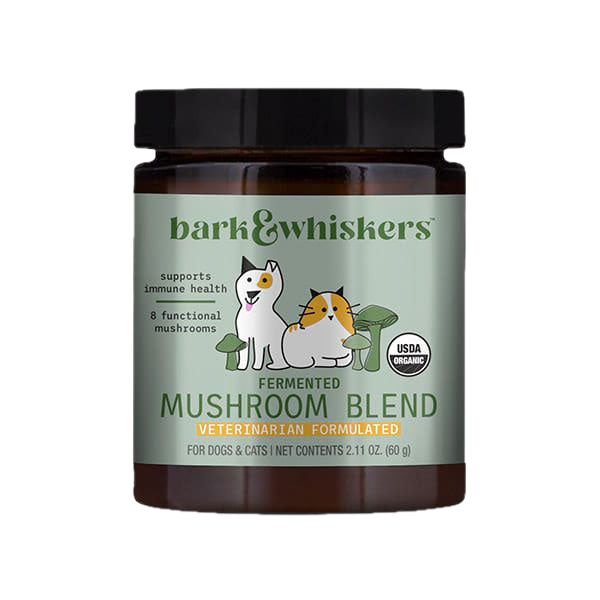 Bark & Whiskers Organic Fermented Mushroom Blend for Cats & Dogs 2.10 oz