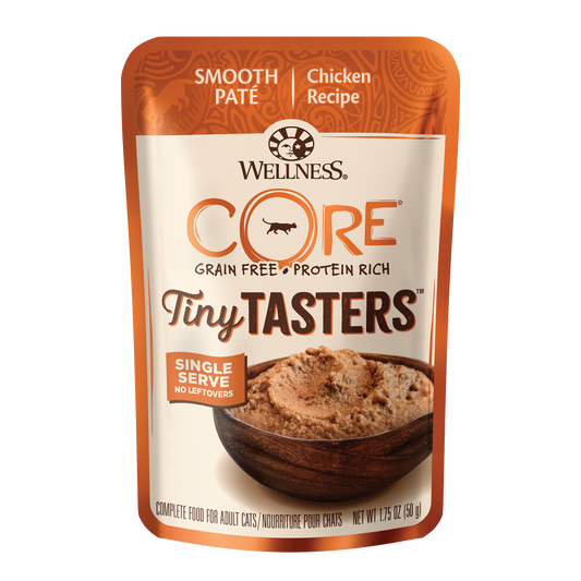 Wellness CORE Tiny Tasters Chicken Pate Adult Pouch Cat Food 1.75oz