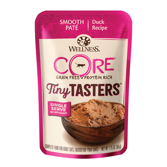 Wellness CORE Tiny Tasters Duck Pate Adult Pouch Cat Food 1.75oz