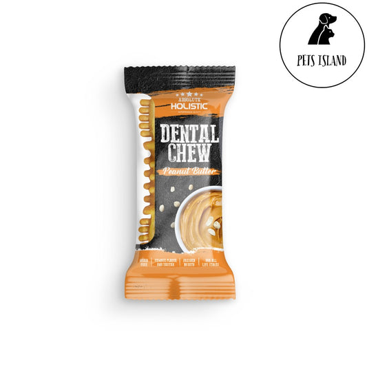 Absolute Dental Chew & Dental Chew Boost! 4" (25g per piece) -  -Peanut Butter