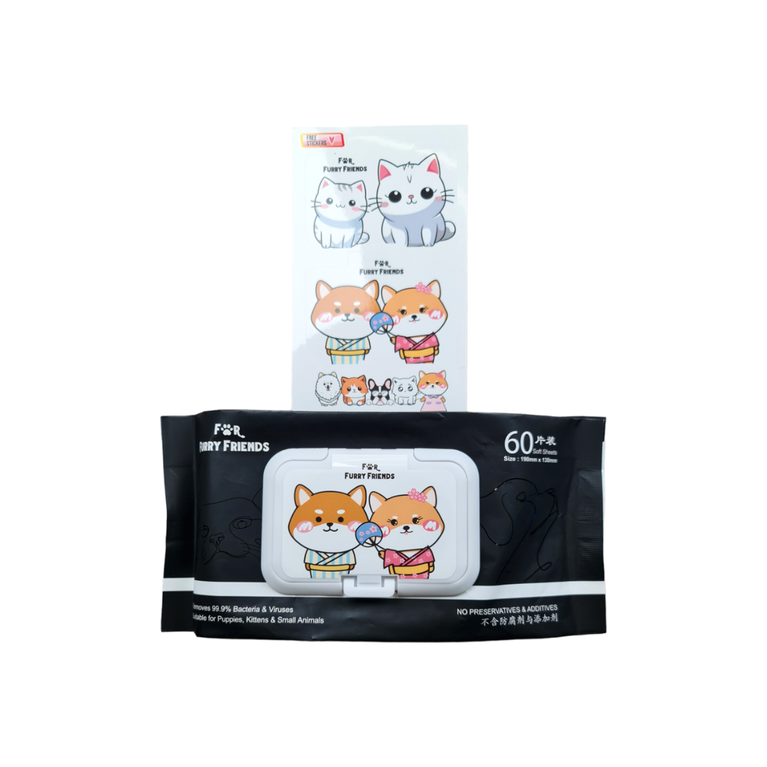 For Furry Friends Pet’s Activated Water Sanitizer (P.A.W.S) Wipes