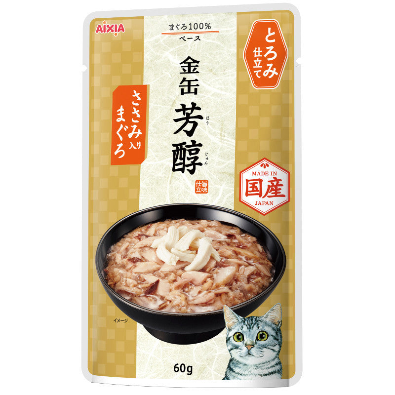 Aixia Kin-Can Rich Pouch in RICH SAUCE Cat Pouch Wet Food 60g