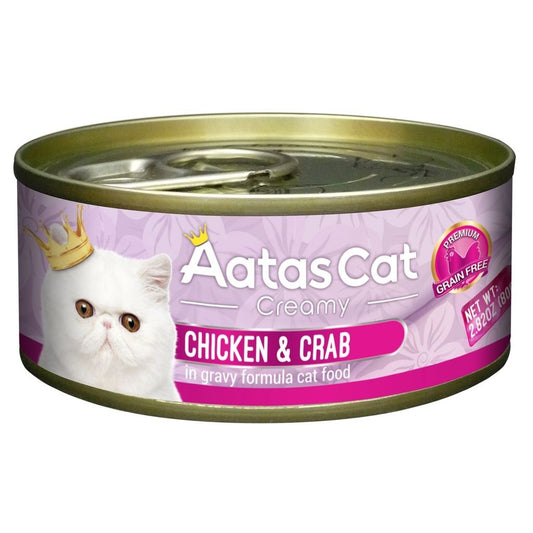 Aatas Cat Creamy Chicken Cat Canned Wet Food 80g