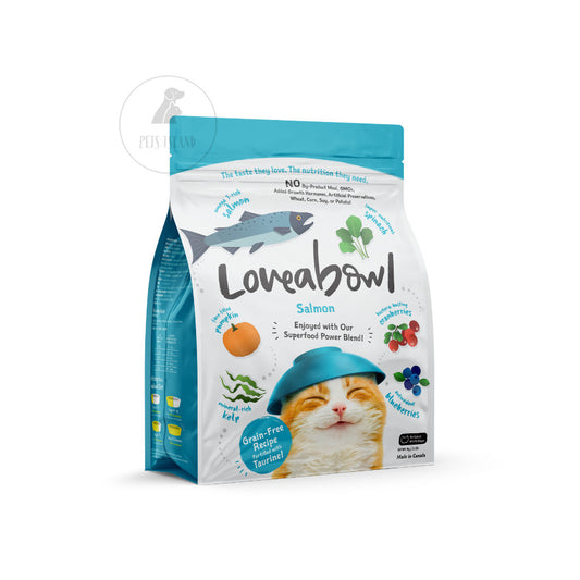 Loveabowl Grain Free Dry Cat Food - Complete Diet, Kibbles, Chicken Snow Crab Herring Salmon Lobster
