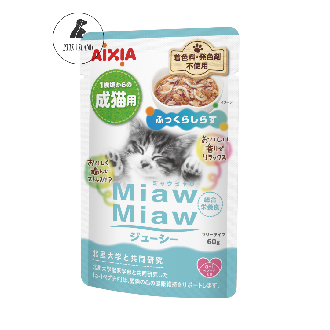 Aixia Miaw Miaw Juicy Adult Senior & Kitten Pouch Cat Food