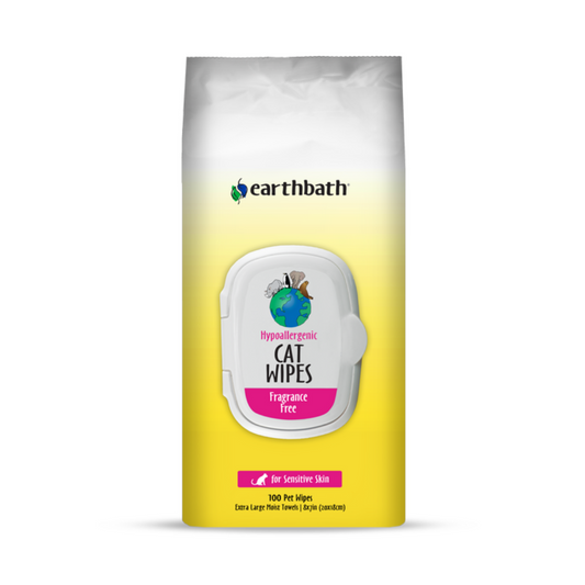 Earthbath Hypo-Allergenic Cat Wipes 100pc