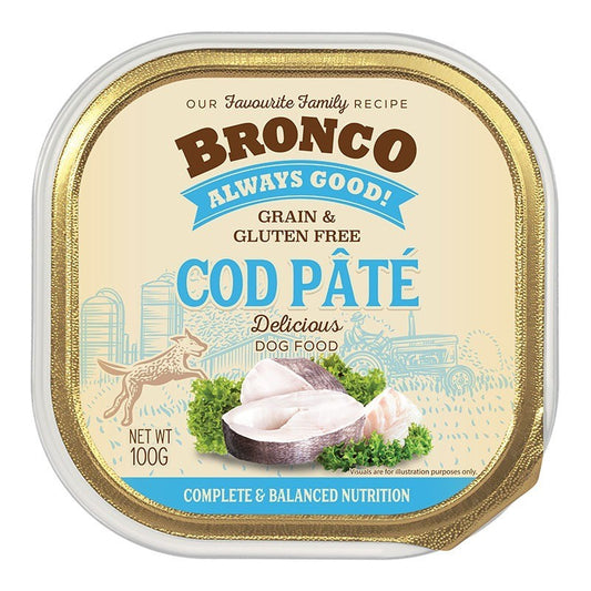 Bronco Pate Tray Dog Wet Food 100g