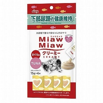 $3 EACH MIX & MATCH (6+ QTY): Aixia Miaw Miaw Creamy Cat Treats - 15g x 4 sachets