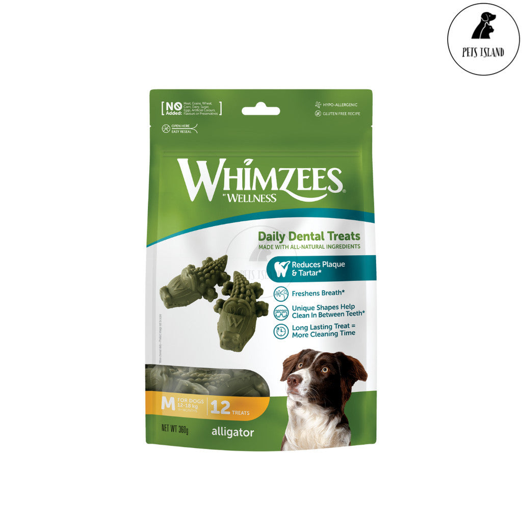 FREE WELLNESS SAMPLE: Whimzees Value Bag Dental Chews for Dogs & Puppies Toothbrush Alligator Stix Hedgehog