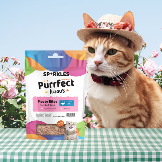 Sparkles Purrfectlicious Cat Treats Crunchy & Creamy, Meaty Bites, Freeze Dried (12 flavours)