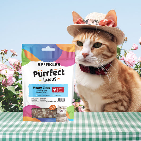 Sparkles Purrfectlicious Cat Treats Crunchy & Creamy, Meaty Bites, Freeze Dried (12 flavours)