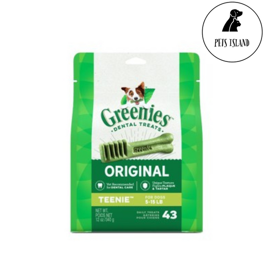Greenies TreatPak Dental Treats & Chews for Dogs 4 Sizes - Teenie, Petite, Regular, Large