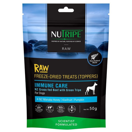 BUY 1 FREE 1: Nutripe Raw Freeze Dried Treats & Toppers for Dogs 50g