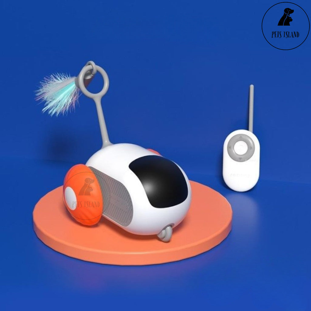 [SG STOCKS] Auto Cat Electric Car with Remote Control Cat Toys Pet Interactive Toys